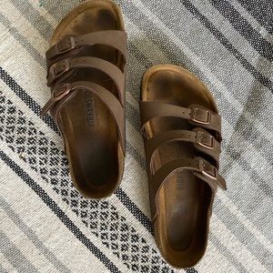 Birkenstock’s Florida Mocha Soft Footbed Size 39